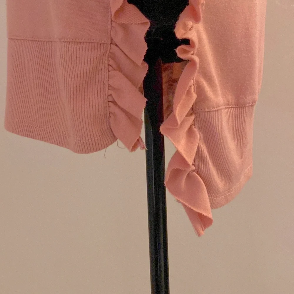 Cupio 3/4 Sleeve High Low Light Pink Top Size Medium - Picture 9 of 16